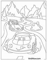 Winding Road Coloring Page Pages Sketch sketch template