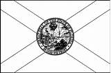 Printable Florida State Flag sketch template