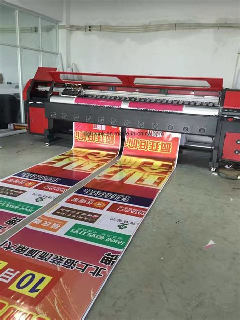 126inch Wide Format Solvent Digital Advertising Printing Machine with 512 4PCS 512I Konica ...