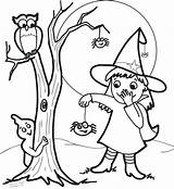 Witch Coloring Pages For Kids At GetColoringscom  Free printable sketch template