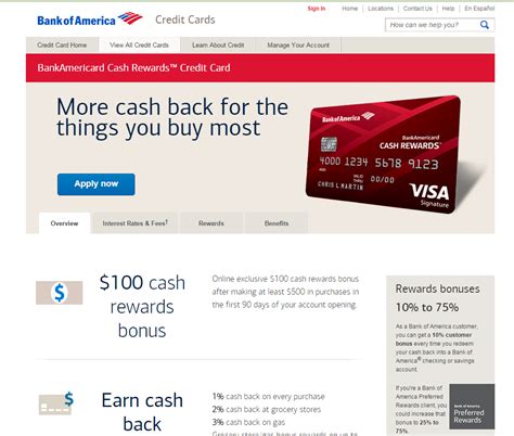 How to Apply for a BankAmericard Cash Rewards Credit Card