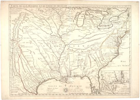 Carte de la Louisiane et du cours du Mississipi, 1718 | Gilder Lehrman ...