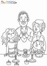Shabbat Coloring Pages sketch template