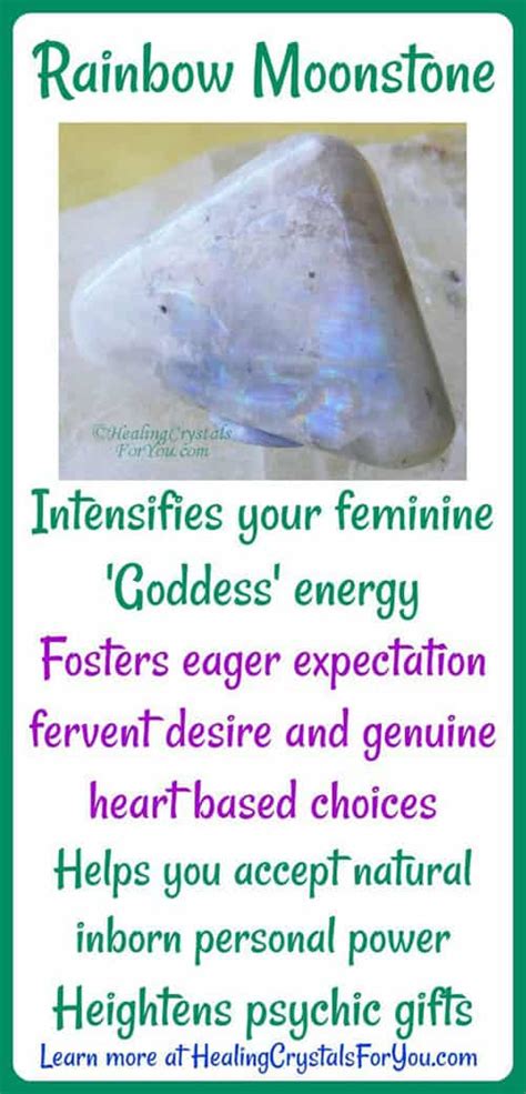 Rainbow Moonstone Intensifies Your Feminine 'Goddess' Energy!