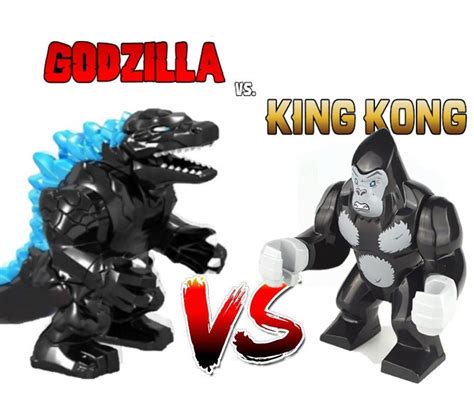 King Kong Vs Godzilla Mini Moc Building Block Plays With Lego | Etsy