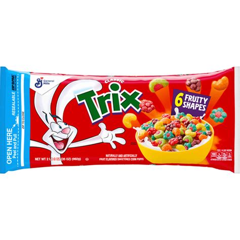 Trix Cereal, Fruity Shapes, Classic (35 oz) from Food4Less - Instacart