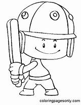 Boy Playing Cricket Coloring Page  Free Printable Pages sketch template