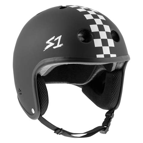 S1 Retro Lifer Helmet - Black Matte W White Checkers – SE BIKES Powered By BikeCo