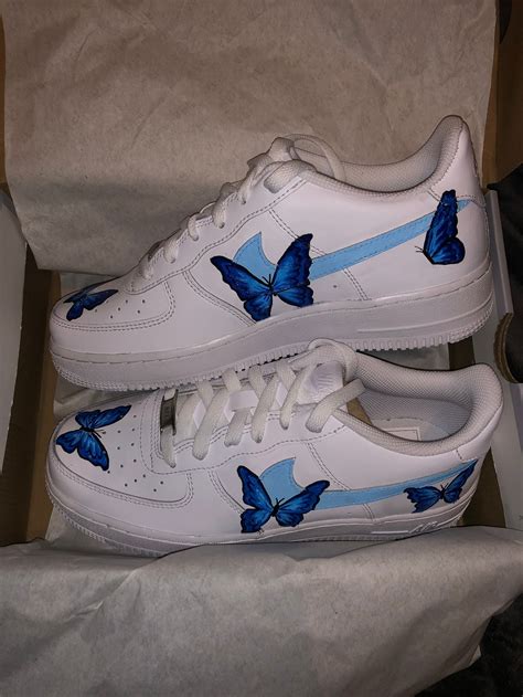 Nike Air Force 1 Custom Butterfly | Etsy