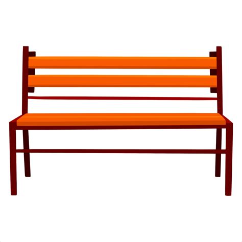 Wooden bench. Bench for city, garden or park. Cartoon style. 3000414 Vector Art at Vecteezy