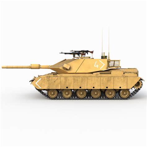 3d model main battle tank sabra