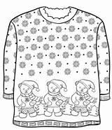 Ugly Christmas Sweater Coloring Pages  Best For Kids sketch template