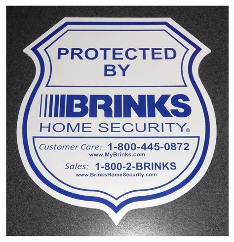 Buy ADT Home Security Signs: 1 Brinks Home Security Sign with 10 Decals Stickers