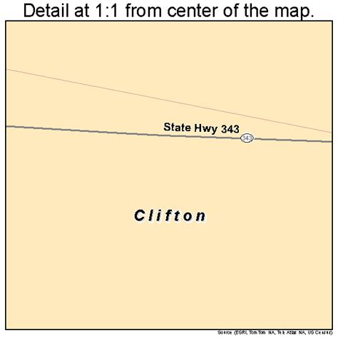 Clifton Ohio Street Map 3916056