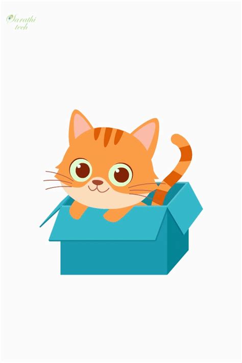 Cat In Box Animation | Animated emoticons, Cute gif, Funny gif