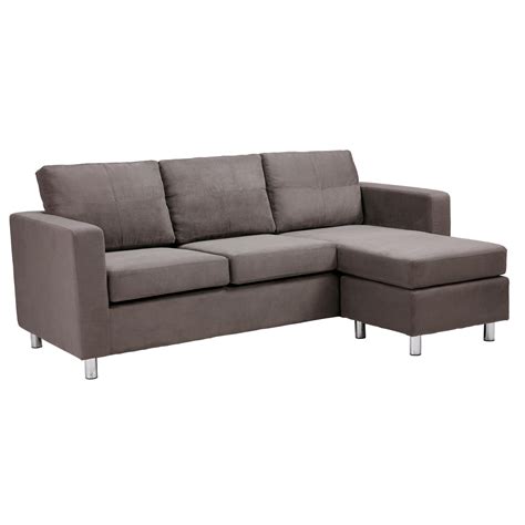 Awesome Modern Minimalist Design Small Sectional Sofa in Gray Color - Interior Design Ideas
