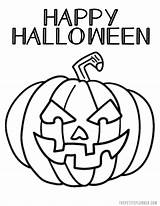 Happy Halloween Coloring Page  Jack O Lantern Download Printable PDF sketch template