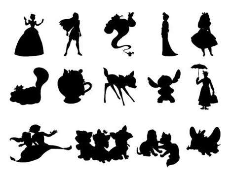 Disney Silhouette Characters