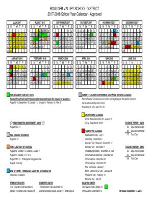 Boulder Valley School District Calendar - Fill and Sign Printable Template Online