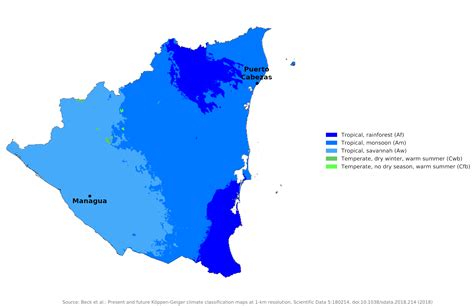 Blue Green Atlas - The Climate of Nicaragua