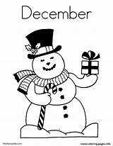 December Coloring Pages Printable sketch template