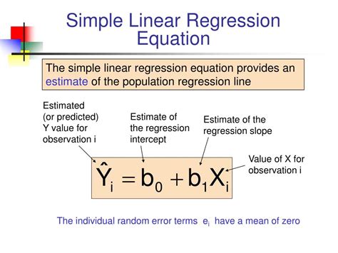 PPT - Chapter 4, 5, 24 Simple Linear Regression PowerPoint Presentation - ID:6614841