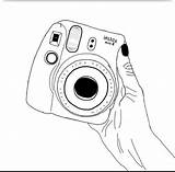 Image Result For polaroid camera coloring Page  Tumblr Outline sketch template