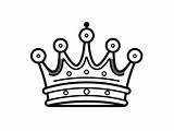 Royal Crown Coloring Page For Kids  sketch template