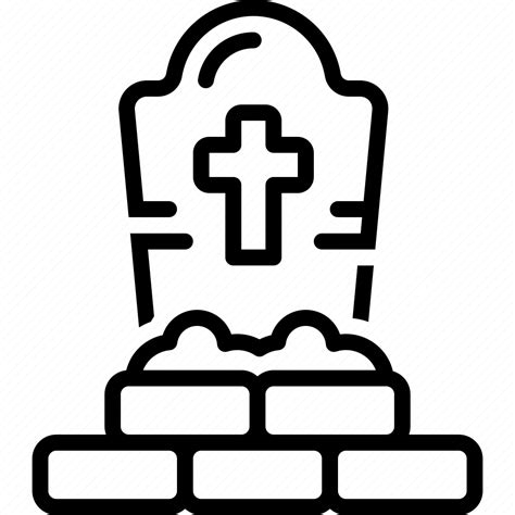 Grave, sepulcher, tomb, mausoleum, burial, ground, reliquary icon - Download on Iconfinder