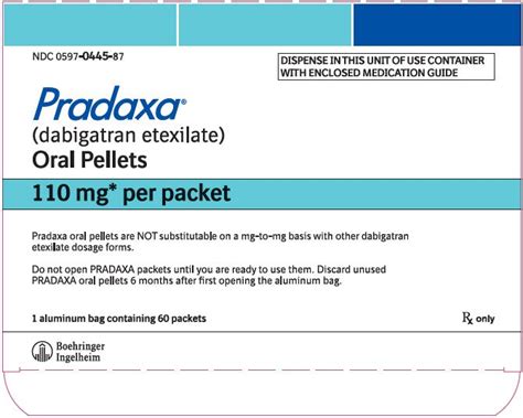 Pradaxa Oral Pellets: Package Insert / Prescribing Info