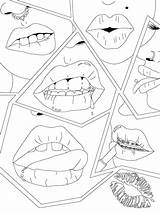 Lips Coloring Pages  Nation sketch template