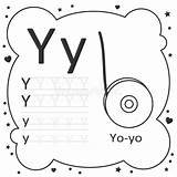 Coloring Alphabet Tracing Letters Yo Yo Stock Vector  Illustration Of sketch template