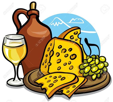 Wine And Cheese Clipart | Free download on ClipArtMag
