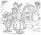 Curious George Coloring Picture Page  sketch template