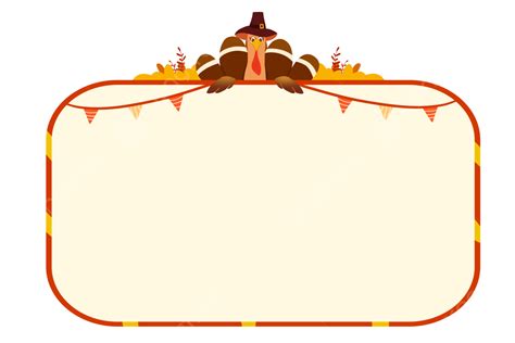 Thanksgiving Borders Clipart Transparent PNG Hd, Hand Drawn Thanksgiving Border, Thanksgiving ...