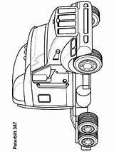 Semi truck coloring Pages – Artofit sketch template
