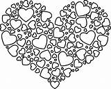 Coloriage Coeur sketch template