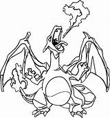 Charizard Coloring Page Printable sketch template