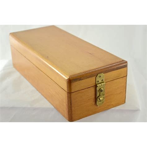 Handcrafted Wood Box with Dividers Inside | Chairish