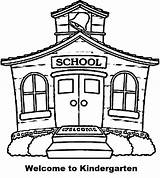Welcome to Kindergarten School coloring Page  Download Print Or Color sketch template
