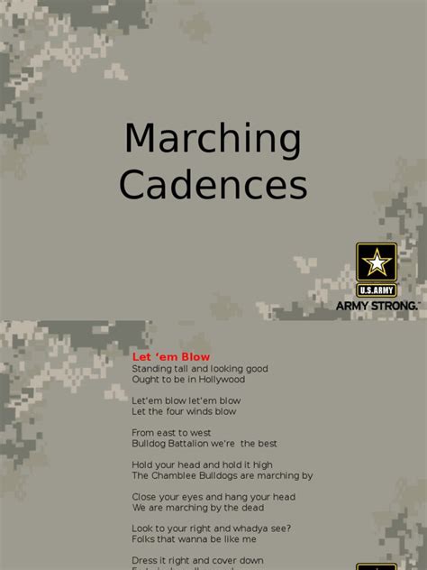 cadences | Military Organization | Military