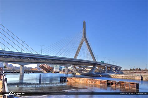 Boston Along the Charles River at Bridge | Royal Stock Photo