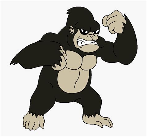 Transparent King Kong Clipart - Cartoon , Free Transparent Clipart - ClipartKey