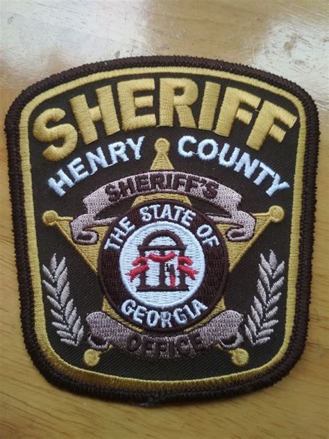 Free Shipping The State of Georgia Sheriff"s Office Patch Henry County (With images)