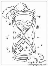 23 Páginas Para Colorear De Relojes Arena  ColoringPagesOnlycom sketch template