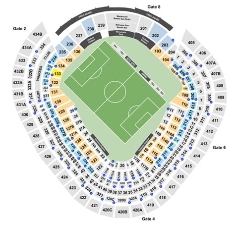 Yankee Stadium Seating Charts + Info On Rows, Sections and Club Seats