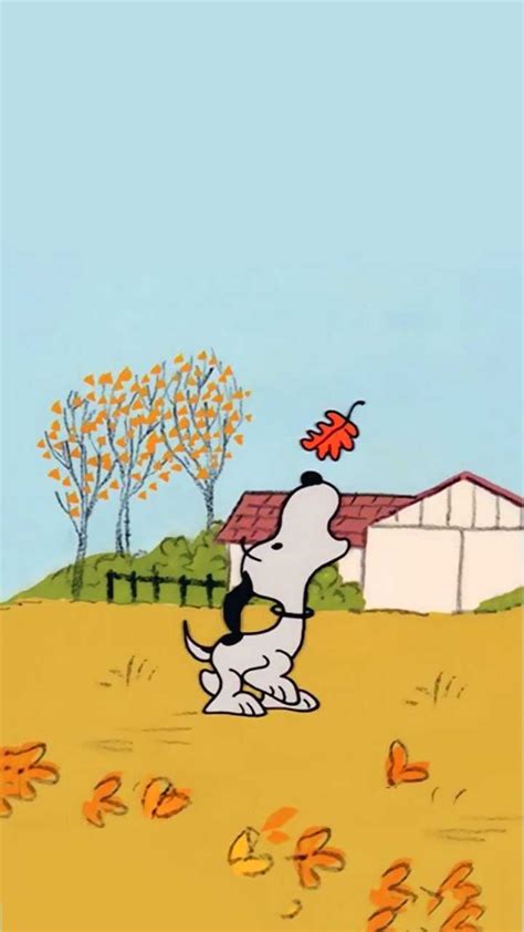 Snoopy Fall Wallpaper - iXpap