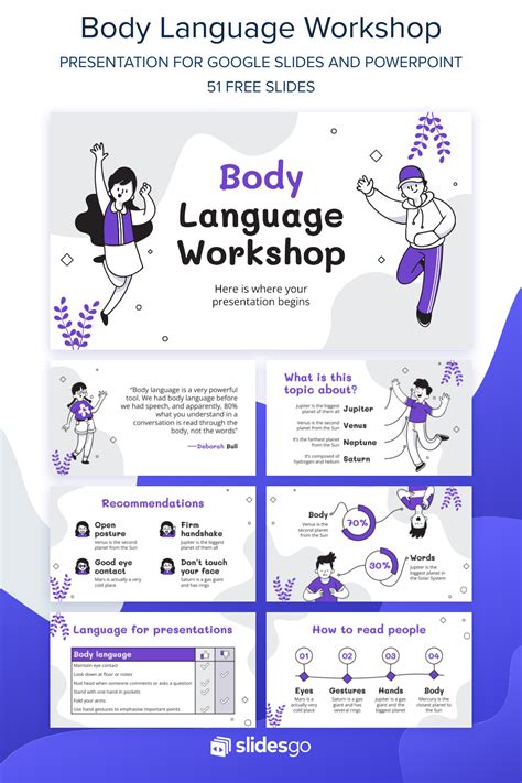 Body Language Workshop | Google Slides & PowerPoint | Body language, Powerpoint, Powerpoint ...