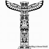 Totem Pole Coloring Pages  Free & Printable sketch template