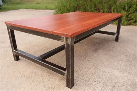 Hand Crafted Raw Steel & Pine Coffee Table by 512 Metalworks | CustomMade.com
